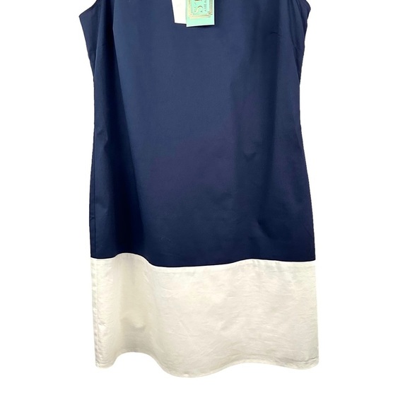 SAIL TO SABLE Nautical Sleeveless Colorblock Tunic Shift Dress - Picture 6 of 9